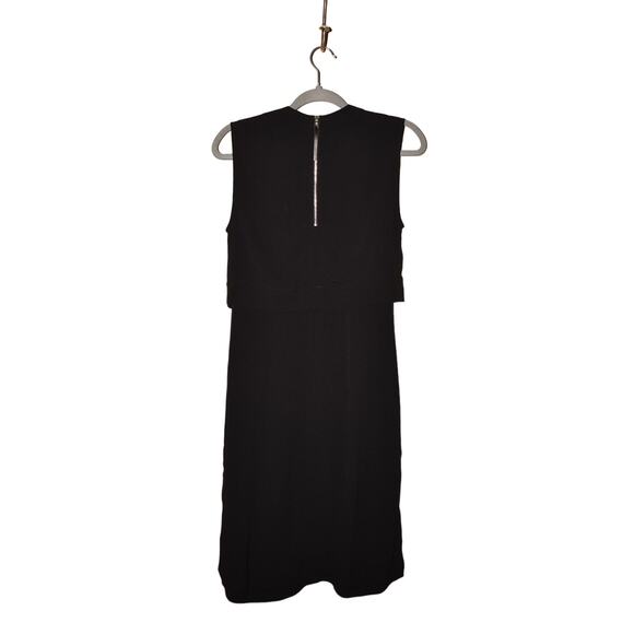 HELMUT LANG $395 Blaze Layered High Low Hem Dress Black Size 00 - Picture 2 of 3
